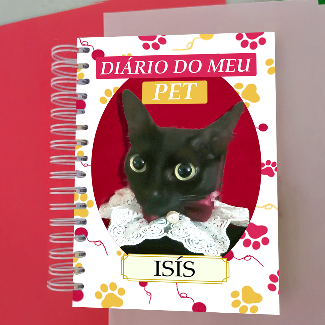 Diario do meu pet gato vermelho