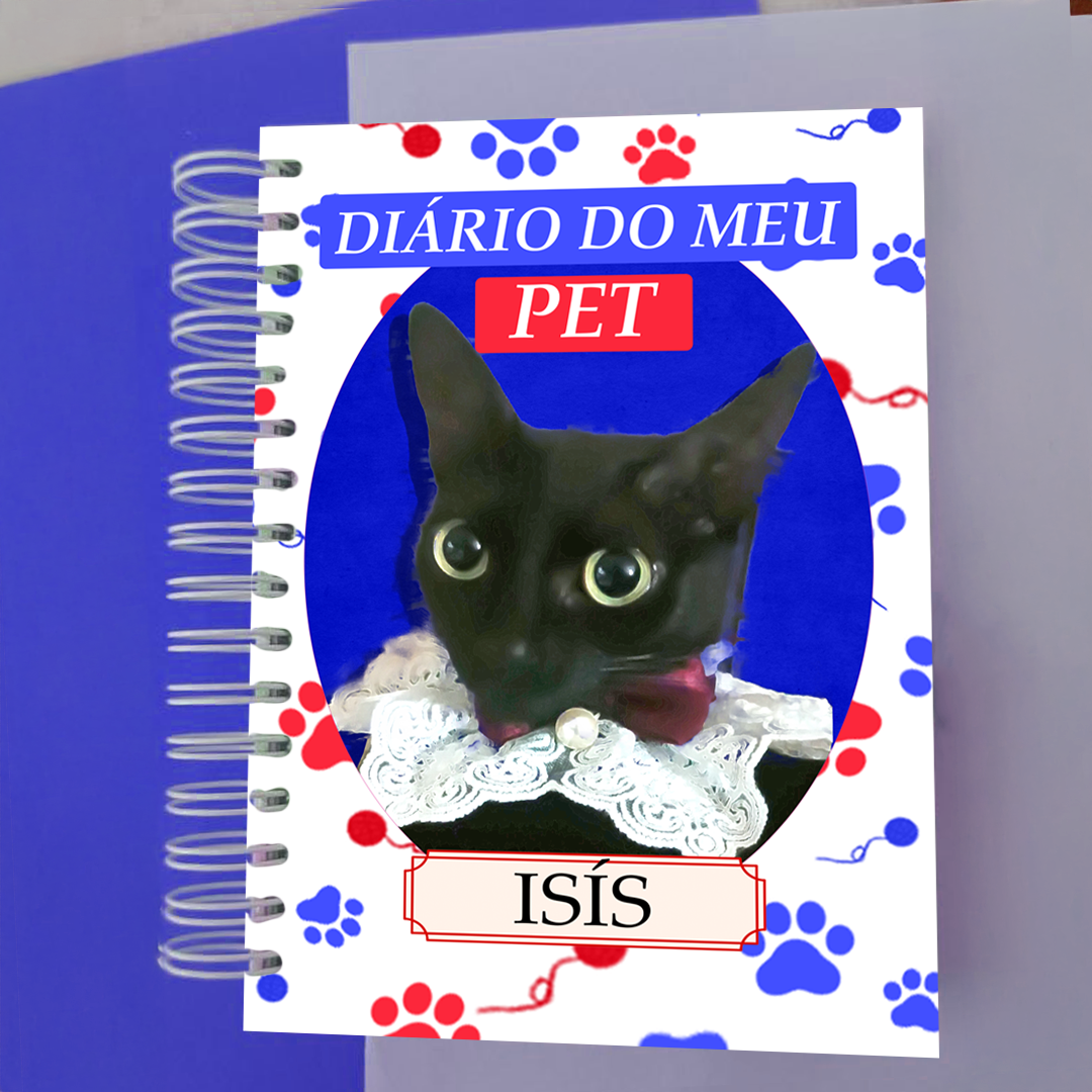 Diario do meu pet gato azul